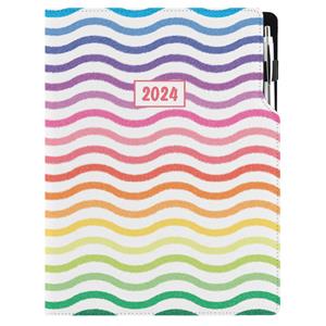 Kalendarz książkowy DESIGN dzienny A4 2024 - Kolory