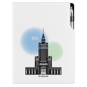 Kalendarz książkowy DESIGN dzienny A4 2024 polski - Warszawa