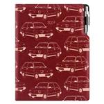 Kalendarz książkowy DESIGN dzienny A4 2027 czeski - bordo - Maluch