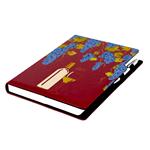 Kalendarz książkowy DESIGN dzienny A4 2027 czeski - bordo - Wino