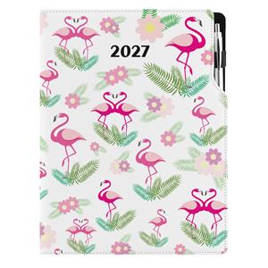 Kalendarz książkowy DESIGN dzienny A4 2027 - Flaming
