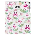 Kalendarz książkowy DESIGN dzienny A4 2027 - Flaming