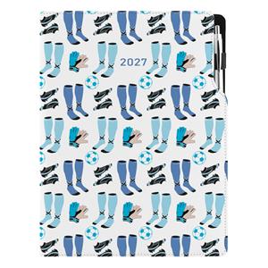 Kalendarz książkowy DESIGN dzienny A4 2027 - Fotball