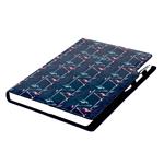 Kalendarz książkowy DESIGN dzienny A4 2027- granatowy - Flamingo