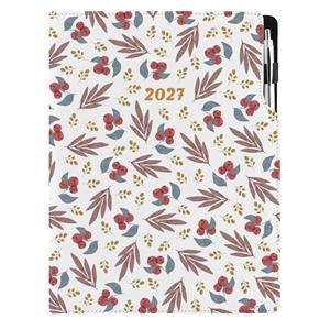 Kalendarz książkowy DESIGN dzienny A4 2027 - Jarzebina