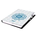 Kalendarz książkowy DESIGN dzienny A4 2027 - Mandala niebieska