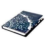 Kalendarz książkowy DESIGN dzienny A4 2027 - niebieski - ornament