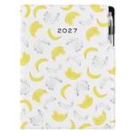 Kalendarz książkowy DESIGN dzienny A4 2027 polski - Banan