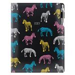 Kalendarz książkowy DESIGN dzienny A4 2027 polski - czarny - Zebra