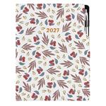 Kalendarz książkowy DESIGN dzienny A4 2027 polski - Jarzebina