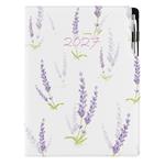 Kalendarz książkowy DESIGN dzienny A4 2027 polski - Lawenda