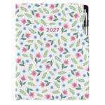 Kalendarz książkowy DESIGN dzienny A4 2027 polski - Wiosenne kwiaty