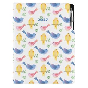 Kalendarz książkowy DESIGN dzienny A4 2027 - Ptaki