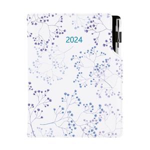 Kalendarz książkowy DESIGN dzienny A5 2024 czeski - Kwiaty polne