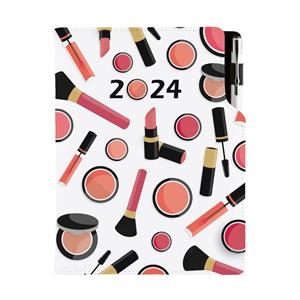 Kalendarz książkowy DESIGN dzienny A5 2024 czeski - Make up