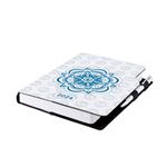 Kalendarz książkowy DESIGN dzienny A5 2024 czeski - Mandala niebieska