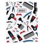 Kalendarz książkowy DESIGN dzienny A5 2025 polski - Barber