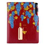 Kalendarz książkowy DESIGN dzienny A5 2026 slowacki - bordo - Wino