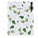 Kalendarz książkowy DESIGN dzienny A5 2027 czeski - Awokado