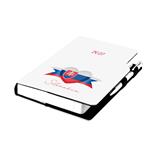 Kalendarz książkowy DESIGN dzienny A5 2027 czeski - biały - Słowacja - flaga