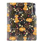 Kalendarz książkowy DESIGN dzienny A5 2027 czeski - czarny - Lis