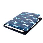 Kalendarz książkowy DESIGN dzienny A5 2027 czeski - granatowy - Samoloty