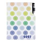 Kalendarz książkowy DESIGN dzienny A5 2027 czeski - Mandala kolorowy