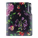 Kalendarz książkowy DESIGN dzienny A5 2027 słowacki - czarny - kwiaty