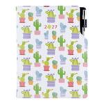 Kalendarz książkowy DESIGN dzienny A5 2027 słowacki - Kaktus