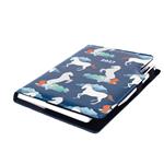 Kalendarz książkowy DESIGN dzienny A5 2027 słowacki - niebieski - koń