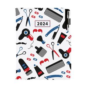 Kalendarz książkowy DESIGN dzienny B6 2024 - Barber