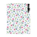 Kalendarz książkowy DESIGN dzienny B6 2024 - Wiosenne kwiaty