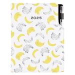 Kalendarz książkowy DESIGN dzienny B6 2025 - Banan
