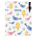 Kalendarz książkowy DESIGN dzienny B6 2025 - Ptaki