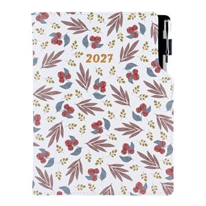 Kalendarz książkowy DESIGN dzienny B6 2027 - Jarzebina
