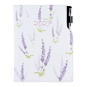 Kalendarz książkowy DESIGN dzienny B6 2027 - Lawenda