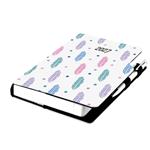 Kalendarz książkowy DESIGN dzienny B6 2027 - Pióra