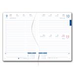 Kalendarz książkowy DESIGN dzienny B6 2027 polski - bordo - Straż