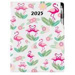 Kalendarz książkowy DESIGN tygodniowy A4 2025 - Flaming