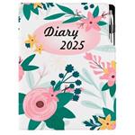 Kalendarz książkowy DESIGN tygodniowy A4 2025 - Kwiaty