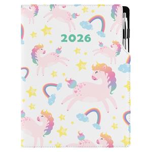 Kalendarz książkowy DESIGN tygodniowy A4 2026 polski - Unicorn