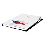 Kalendarz książkowy DESIGN tygodniowy A4 2027 - biały - Czeska - flaga