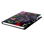 Kalendarz książkowy DESIGN tygodniowy A4 2027 - czarny - kwiaty