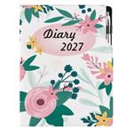 Kalendarz książkowy DESIGN tygodniowy A4 2027 - Kwiaty