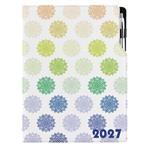 Kalendarz książkowy DESIGN tygodniowy A4 2027 - Mandala kolorowy