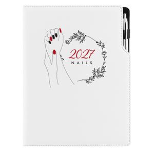 Kalendarz książkowy DESIGN tygodniowy A4 2027 - Nails