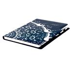 Kalendarz książkowy DESIGN tygodniowy A4 2027 - niebieski - ornament