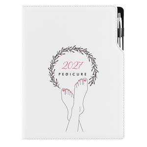 Kalendarz książkowy DESIGN tygodniowy A4 2027 - Pedicure