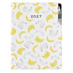 Kalendarz książkowy DESIGN tygodniowy A4 2027 polski - Banan
