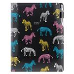 Kalendarz książkowy DESIGN tygodniowy A4 2027 polski - czarny - Zebra